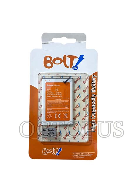 BOLT ULTRALITE AQUILA SLIM LN02 BL1 BARU Baterai Batre Batere