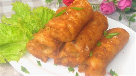 Chicken And Vegetables Spring Rolls Crispy Vegetables Rolls Iftar Recipe Ramadan Special