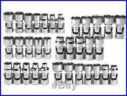 CRAFTSMAN 34pc Flex Swivel Socket Set 1/4 / 3/8 Metric MM SAE Standard 41 6pt – Standard Sae Metric