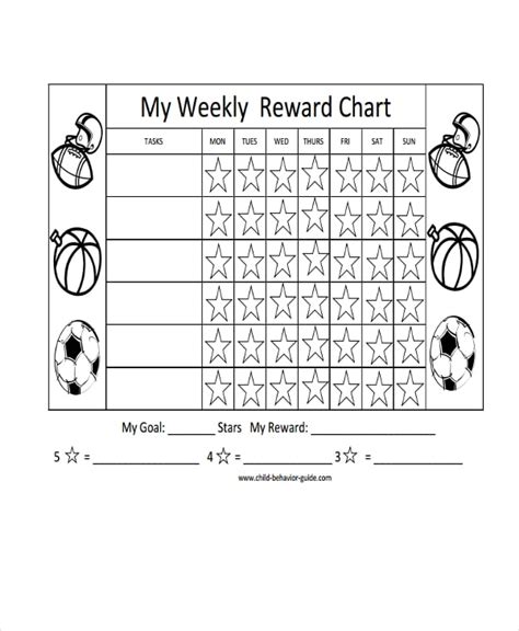 Blank Reward Chart Templates