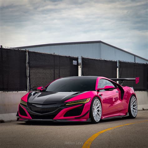 Pink Acura NSX At Vernon Hills Mall BenLevy