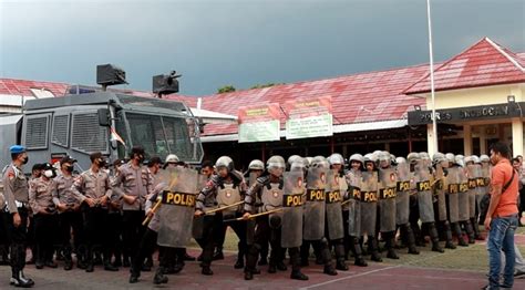 Antisipasi Unras Polres Grobogan Gelar Latihan Dalmas Lanjutan