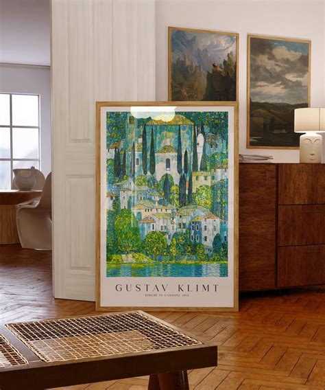 Gustav Klimt Kirche In Cassone Poster Art Print Art Poster Decor