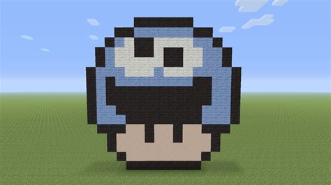 Cookie Monster Pixel Art Grid