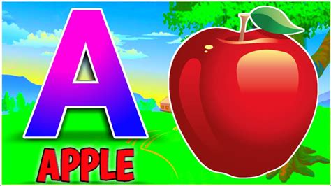 A for Apple B for Ball C for Cat abcd alphabet phonics song अ स