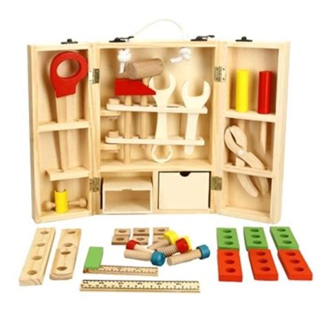 Outil en bois jouets boîte à outils enfants jouet jouet éducatif