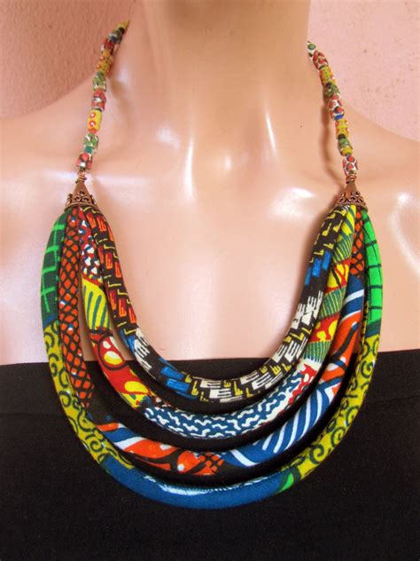 African Statement Necklace African Beads African Ethnic