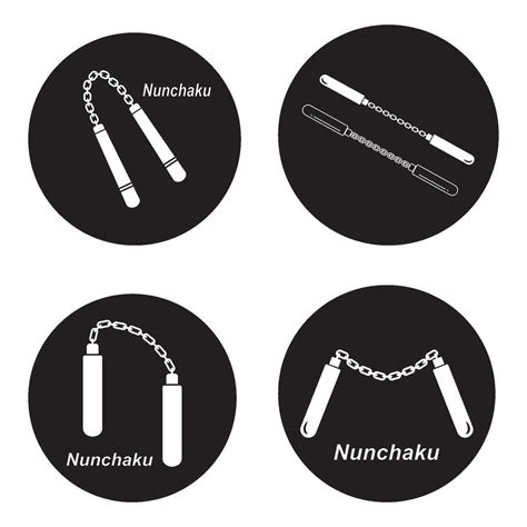 Dise O De Icono De Nunchaku Vector En Vecteezy