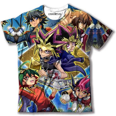 Camisa Camiseta Yu Gi Oh Personagens Anime Shopee Brasil