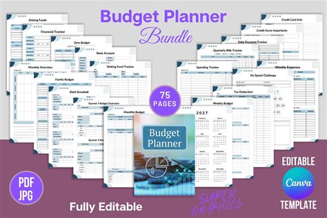 Budget Planner Bundle Canva Template KDP Graphic By SUPER GRAPHICS