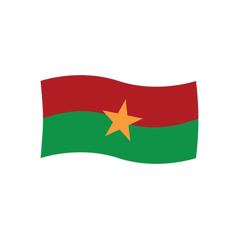 Premium Vector Flag Burkina Faso Icon Vector