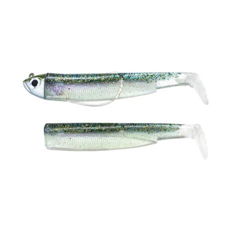 Combo Shore Soft Lure Cm G Black Minnow Fiiish Body