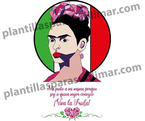 Viva La Frida Khalo Vector Corte Sublimacion Plantillas Para Sublimar