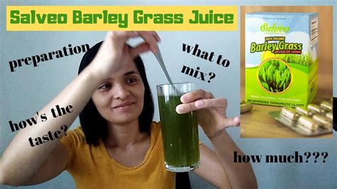 How To Prepare Salveo Barley Grass Juice YouTube