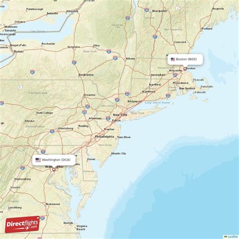 Direct Flights From Boston To Washington Bos To Dca Non Stop