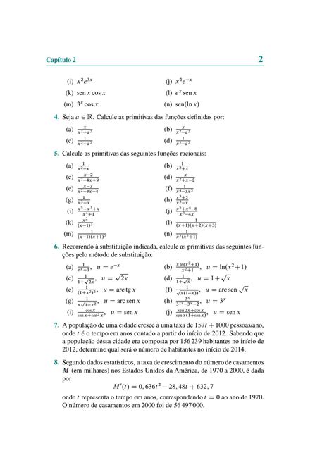 SOLUTION Exercícios primitivas matemática Studypool