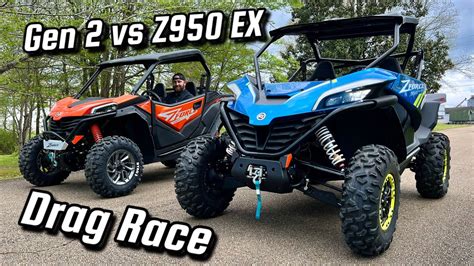 Gen Cfmoto Zforce Sport Or H O Ex Sxs Drag Race Youtube