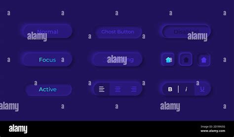 Option Buttons UI Elements Kit Stock Vector Image Art Alamy