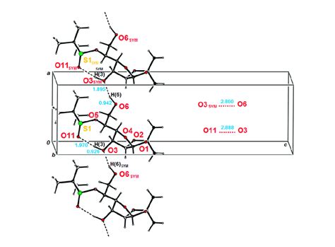 The Two Strong O H O Interactions Between Oxygen Atoms O3 And O11