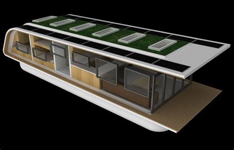 Eco Friendly Mobile Floating Architecture Off The Grid Solar Home
