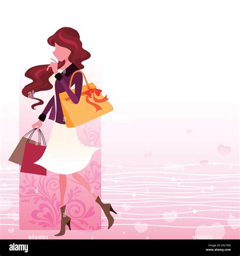 Vector Modern Beautiful Lady Template Stock Vector Image And Art Alamy