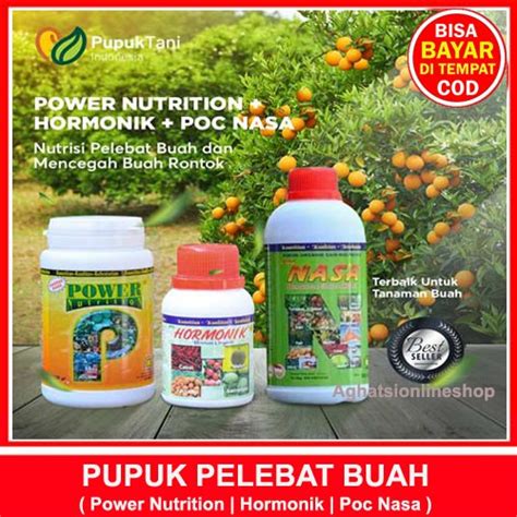 Jual Paket Pupuk Nasa Pelebat Buah Poc Nasa Ppt Hormonik Power