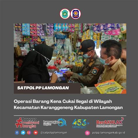 Operasi Barang Kena Cukai Ilegal Di Wilayah Kecamatan Karanggeneng