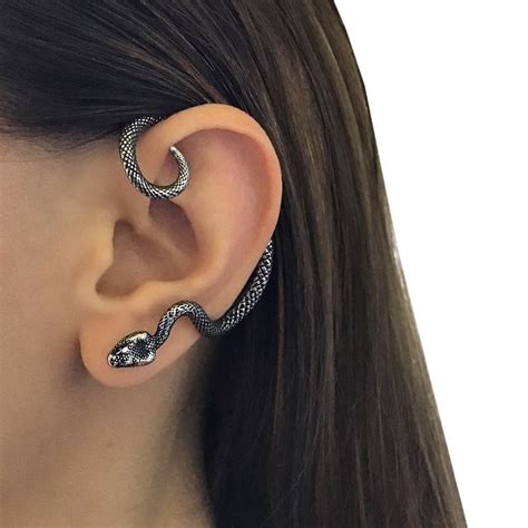 SINGLE Snake Cuff Earring Snake Cuff Earring Gothic Earring Gothic