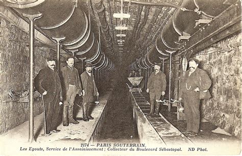 The New Water Pipes And Sewers Built Under The Boulevard Sebastopol