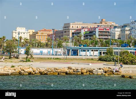 Civitavecchia, Italy - May 28, 2016: A view of Civitavecchia, a major ...