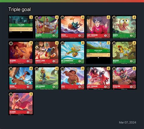 Triple goal Lorcana Deck | Lorcana.gg