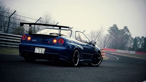 Nissan Skyline R34 Car Assetto Corsa PC Gaming HD Wallpaper