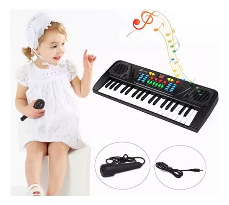 Teclado Eletrônico Musical Infantil Piano Criança 37 Teclas