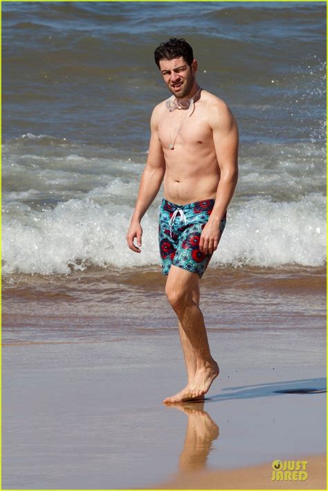 Max Greenfield Shirtless Vacation With Bikini Clad Wife Tess Photo 3020267 Bikini