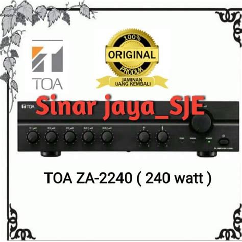 Jual Ampli Toa Za Watt Power Amplifier Za Original