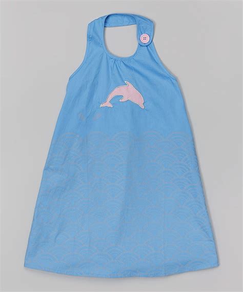 Deezo Blue Dolphin Halter Dress - Girls | Girls dresses, Halter dress ...