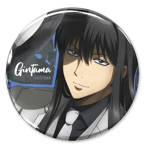 Gintama Kotaro Katsura Can Badge Noir Ver Hlj