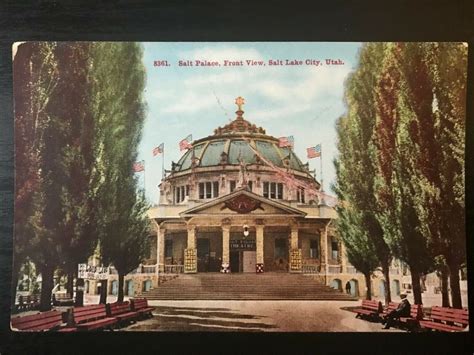 Vintage Postcard Early 1900s Salt Palace Salt Lake City Utah United