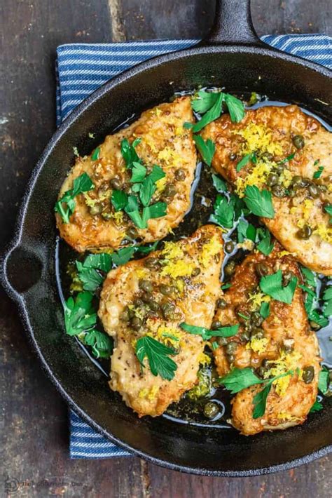 Lemon Chicken Piccata Mins The Mediterranean Dish