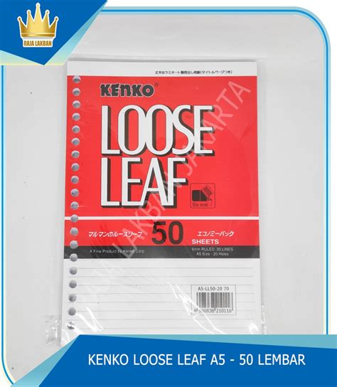 Raja Lakban Jakarta Jual Loose Leaf A Kenko Kertas Isi Binder Note