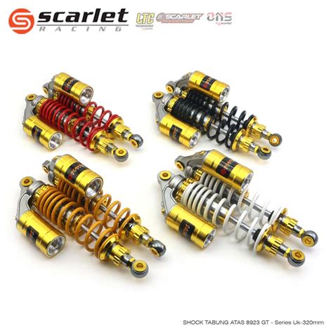 Jual Scarlet Racing Shock Absorber Shockbreaker Skok Tabung Atas Gold