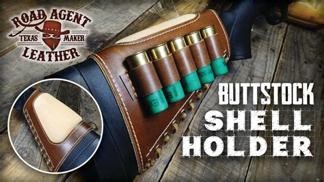 Shotgun Stock Shell Holder Leather