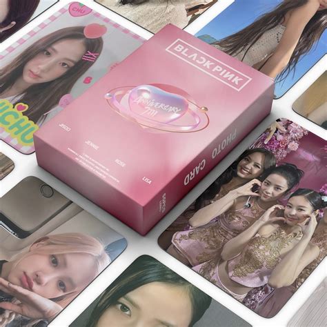 55pcs BP Laser Holographic Lomo Cards 7th Anniversary Album THE GIRLS