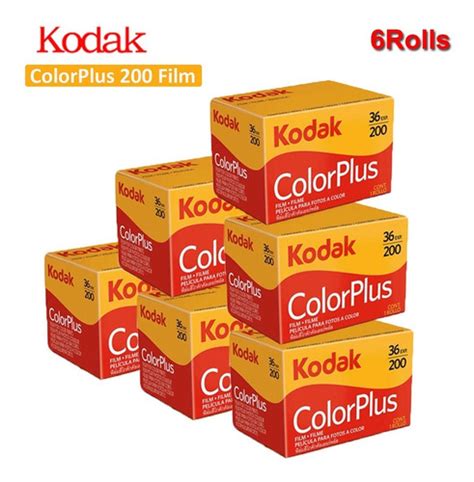 6 Rollos De Película Kodak Colorplus 200 Color 35mm Para M35 Cuotas