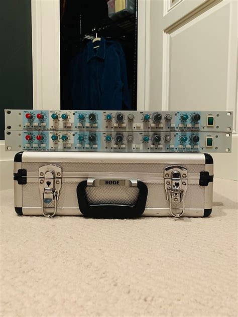 A Pair Of Amek System 9098 Eq Mic Preamps With Equalizer Reverb