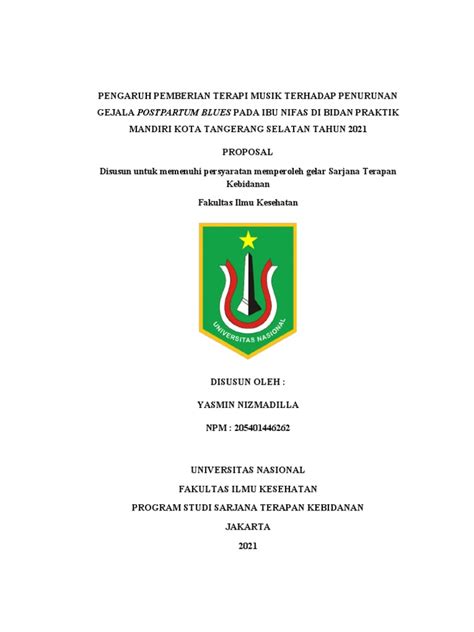 Tugas Proposal Skripsi Pdf