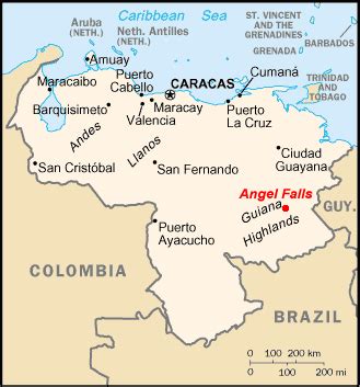 Angel Falls Map