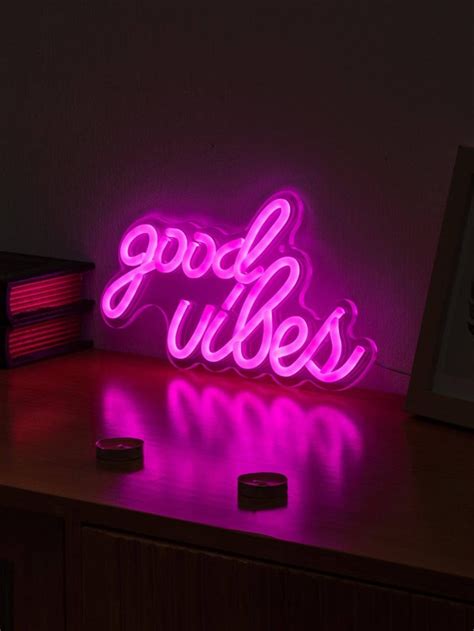 1pc Good Atmosphere Neon Light Logo Neon Light In The Bedroom Wall