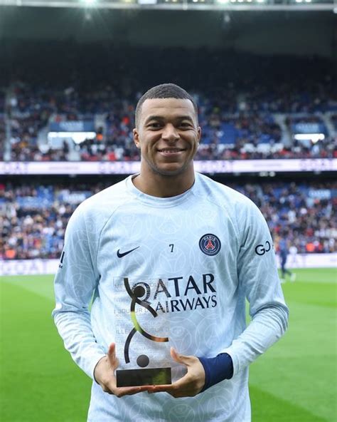 Paris Saint Germain on Instagram Mbappé received his trophy for