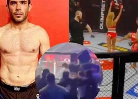 El peleador Ali Heibati pateó a ring girl